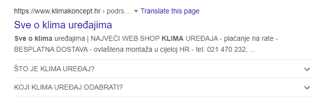 faq često pitana pitanja