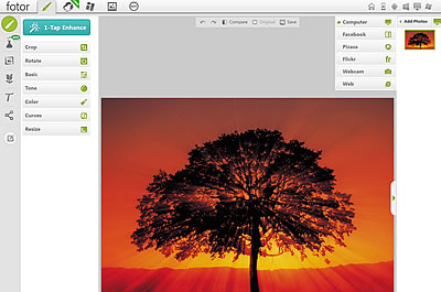 Fotor online image editor